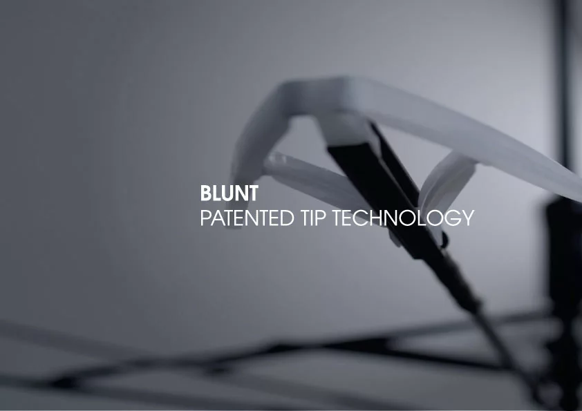 The Blunt Tips that spread the force along the outer edge of the canopy and replace the spikes found on traditional umbrellas