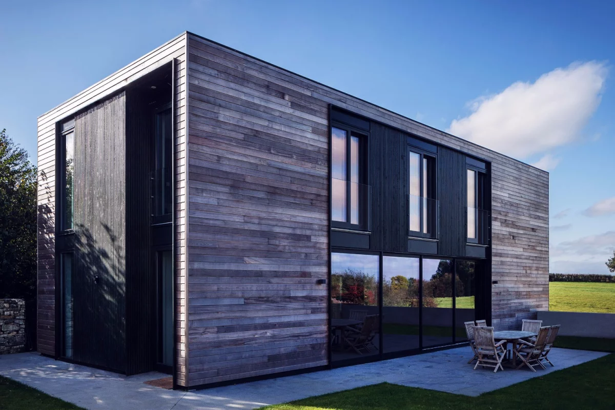 Each Kiss House is a certifiable Passivhaus, a building standard which focuses on reducing a home's heating demand and primary energy consumption