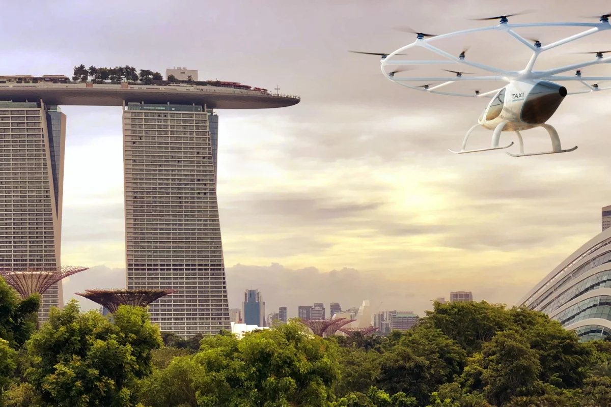 The Volocopter has been flight tested over Singapore, and the enterprise plans to go commercial by 2023