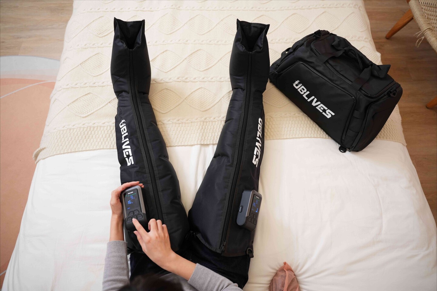 If you're on the road, pack up the system in the travel bag they come with