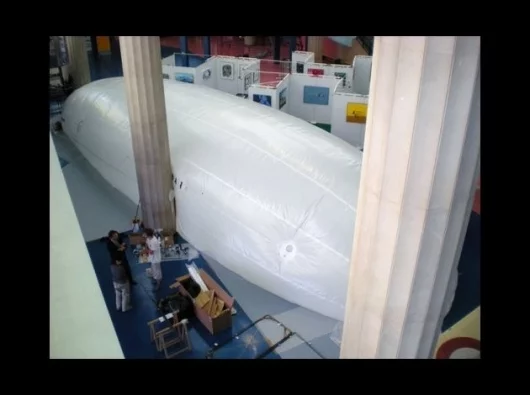 The Néphélios, fully inflated