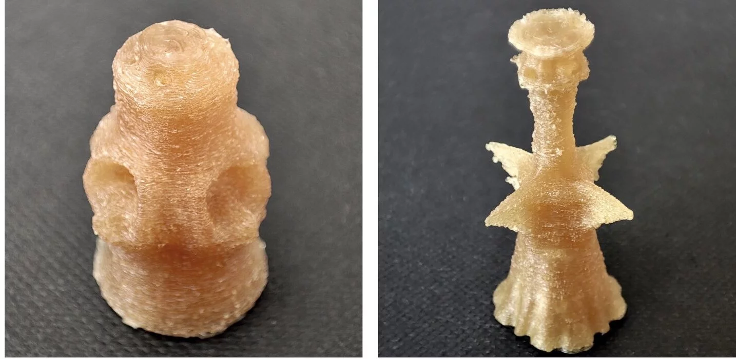 Pointed and thinner sections of the pills will dissolve first, followed by thicker parts
