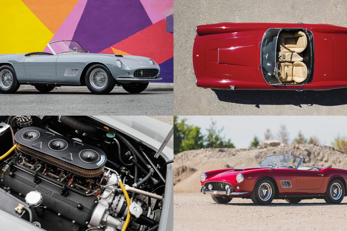 Rare 1962 Ferrari 250 GT Cali Spider at auction for a minty £14