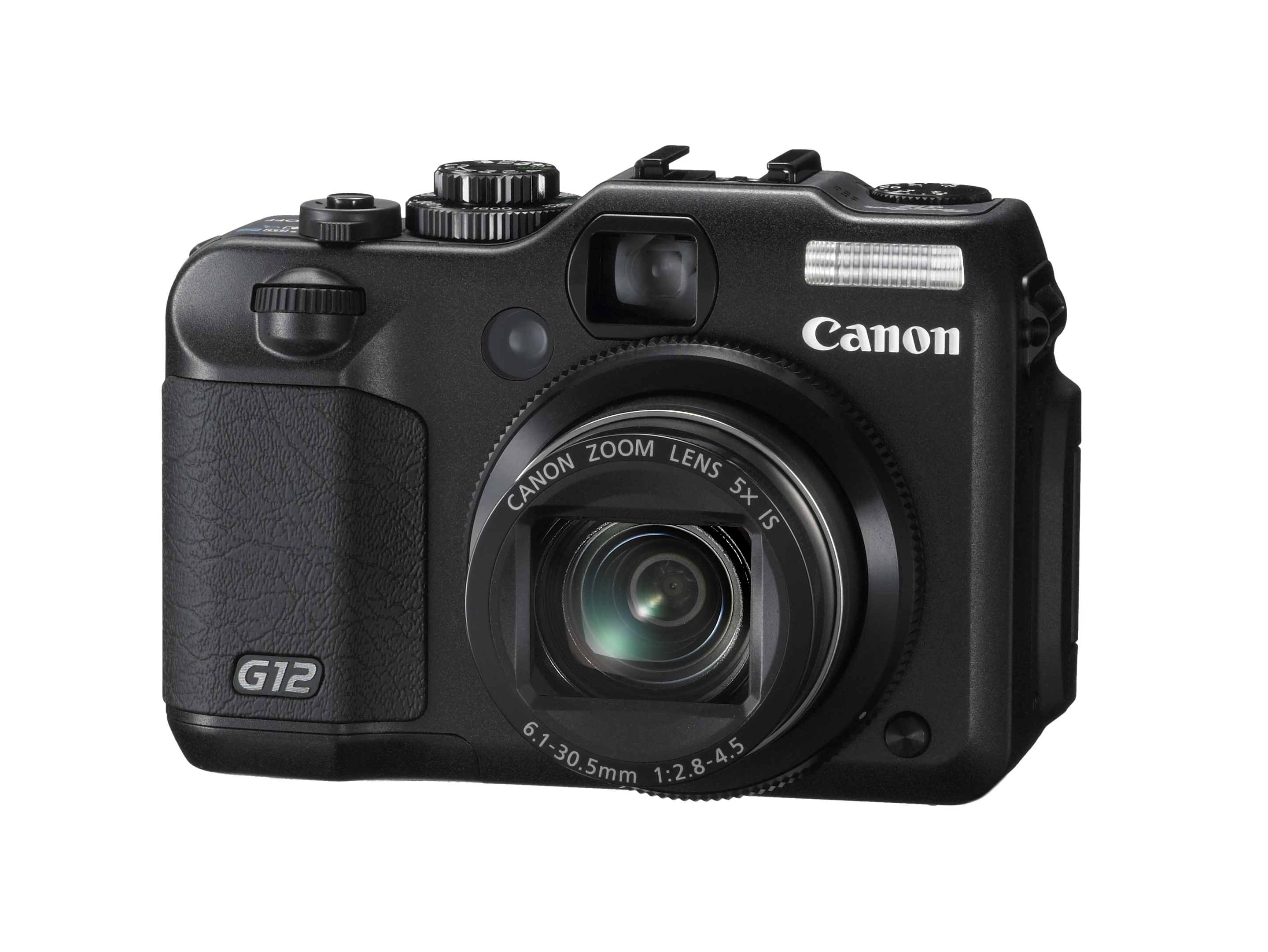 To the front of the PowerShot G12, Canon has placed a digital SLR-like settings control dial