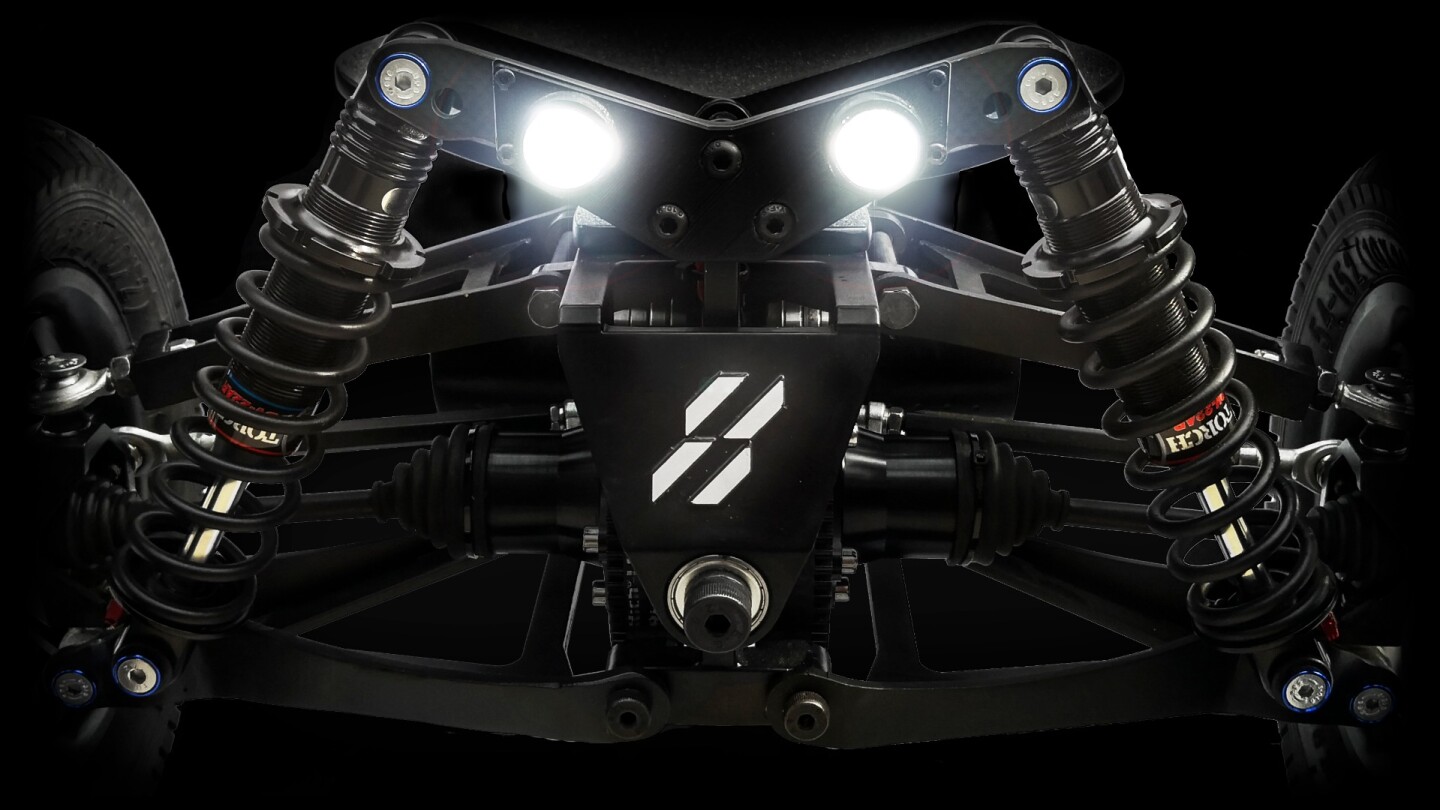 Adjustable suspension signals just how serious the Bajaboards team is about giving you control at high speeds