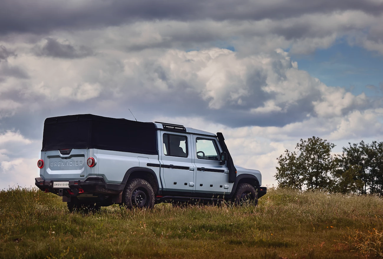 Ineos will offer accessories, including a soft shell, tonneau cover and roof rack