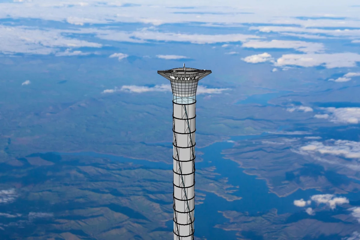 The Thothx inflatable space tower would extend to 20 km above the Earth's surface