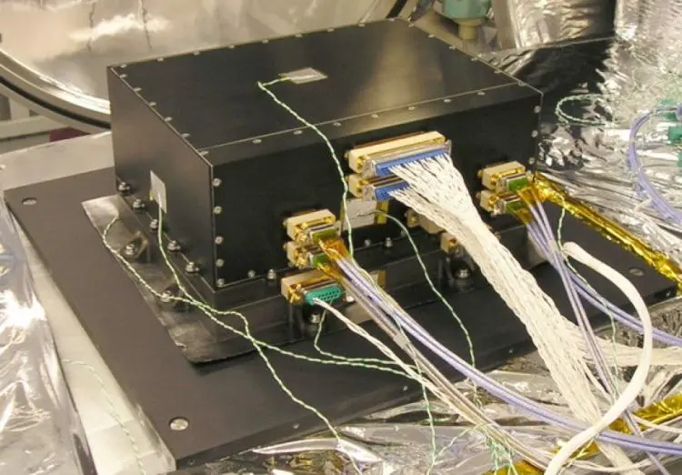 LTP's multi-channel phasemeter mounted on the spacecraft (Image: Albert Einstein Institute)