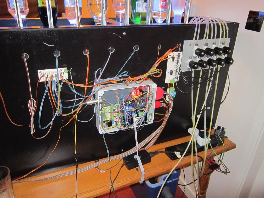 The Inebriator circuitry hidden out of sight