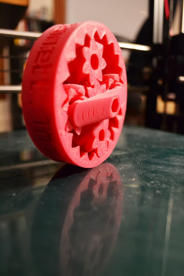 The TAZ is accurate enough to print simple machines that are able to move right off the platform