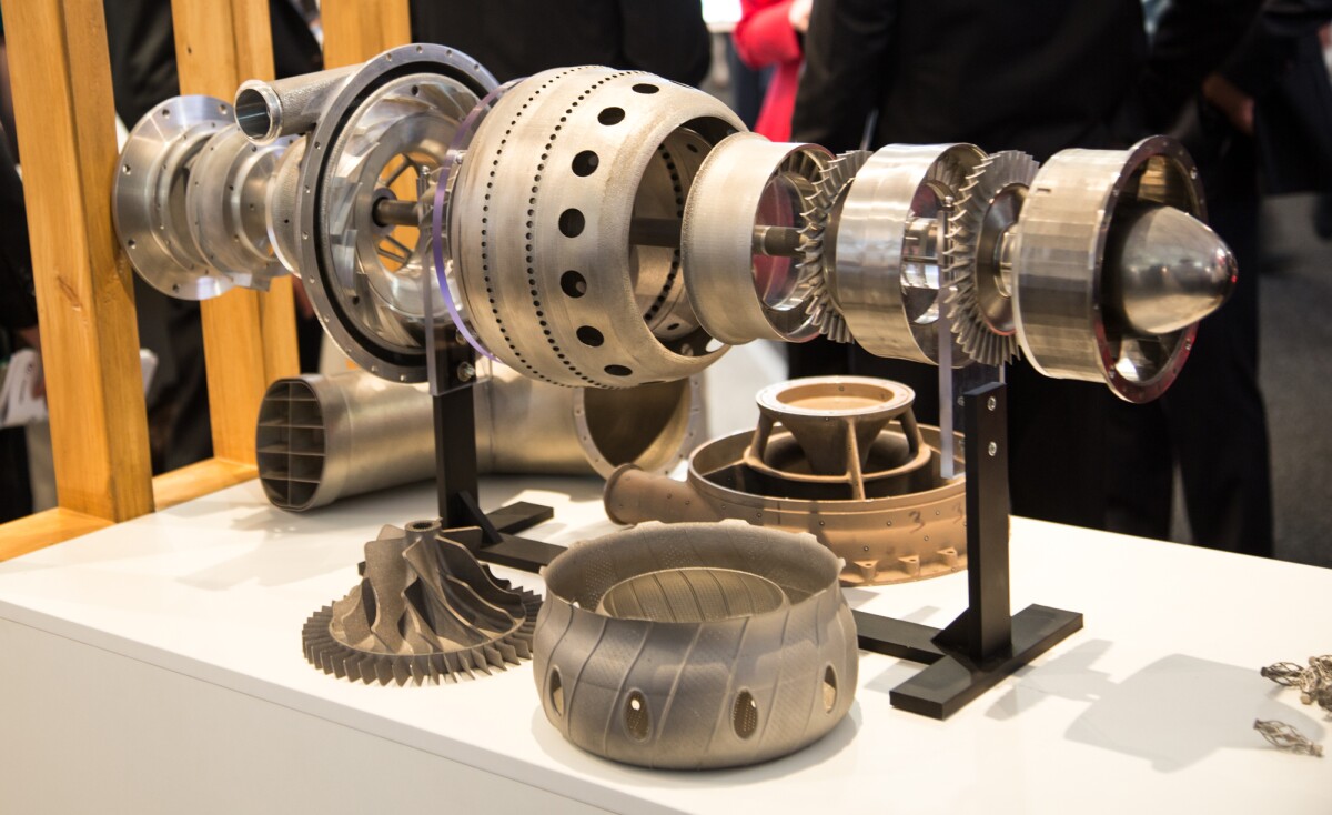 The world's first 3D-printed jet engine on display at the Avalon International Airshow (Photo: Noel McKeegan/Gizmag.com)