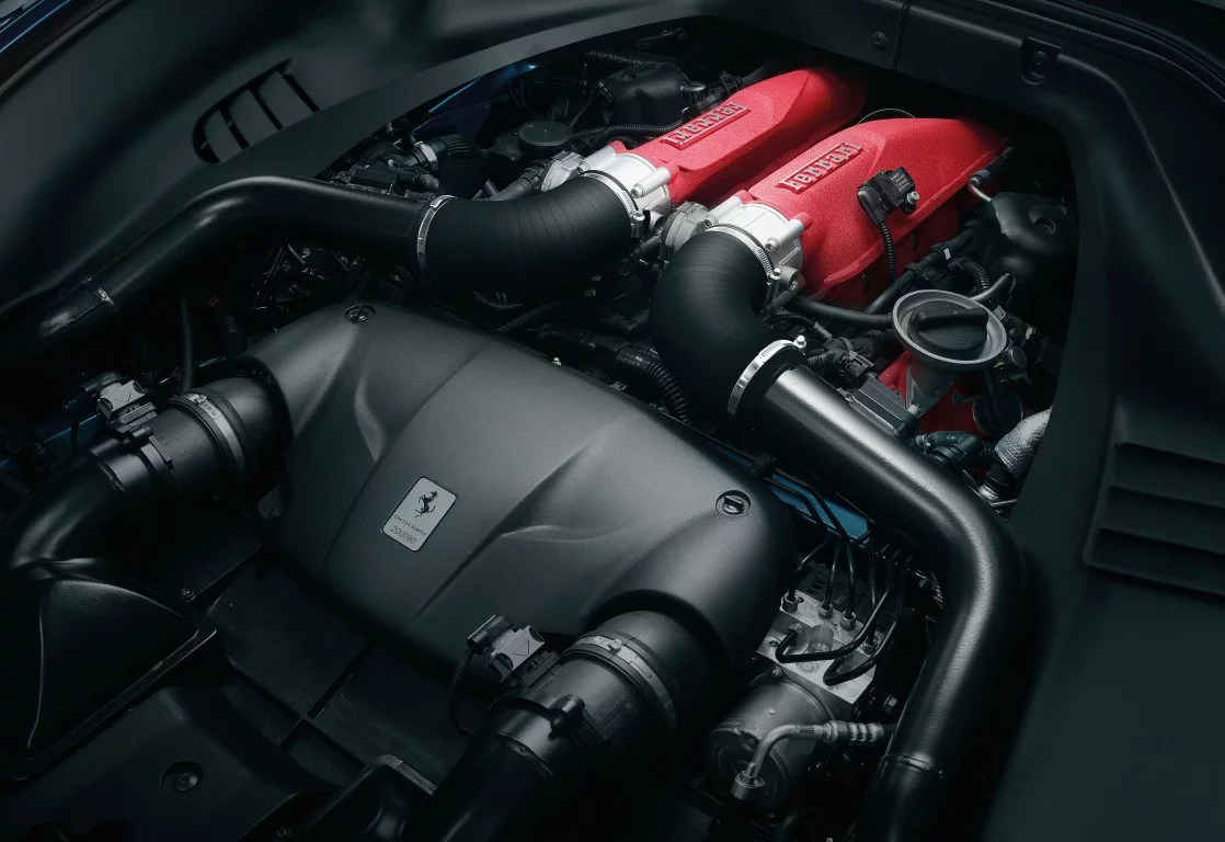 The Ferrari California T's new engine