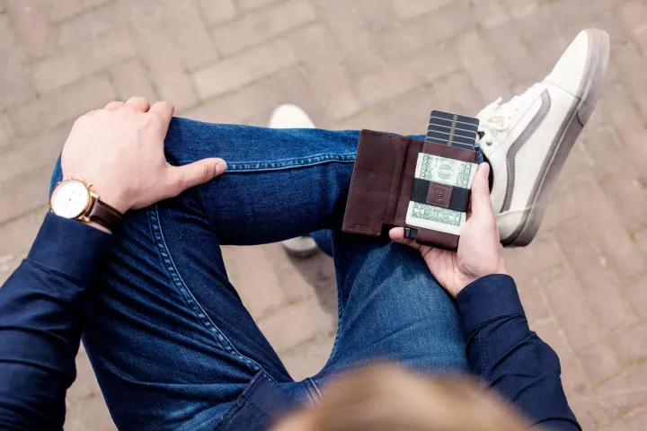 The RFID-blocking Ekster 3.0 is crafted from leather