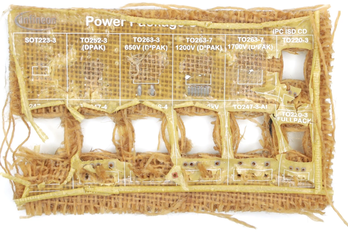 When immersed in hot water, the polymer holding the natural fibers together dissolves, allowing for recovery and reuse of the components