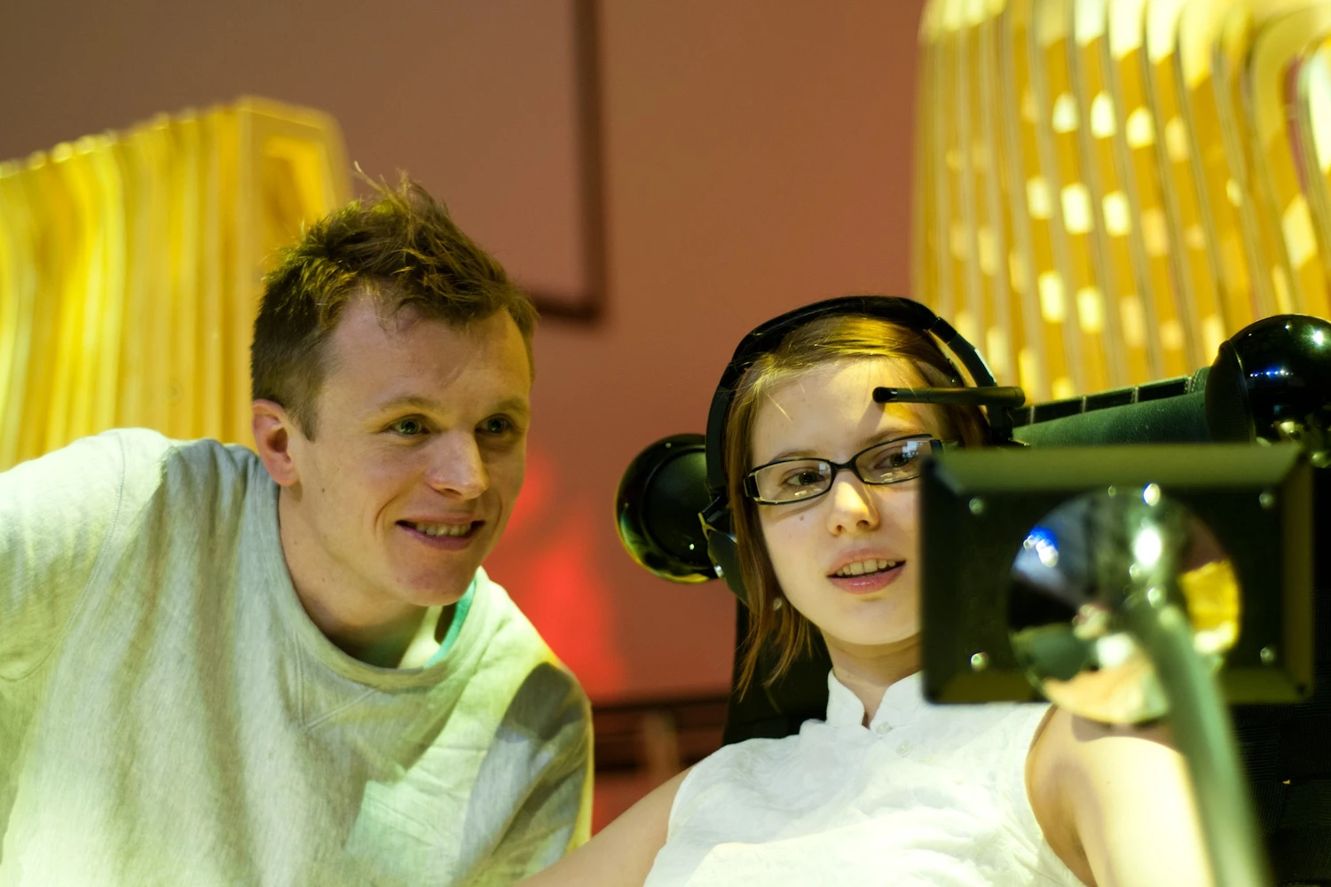 InteraXon's Bright Ideas demo, at the Vancouver Olympic Games site