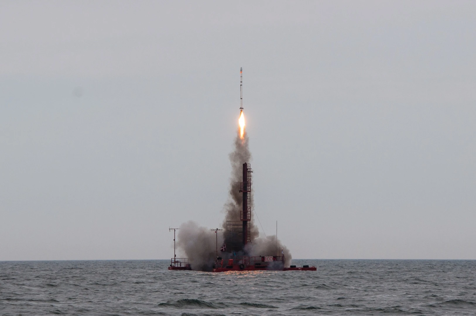 Sapphire rocket launching from the Sputnik launch platform in June 2013