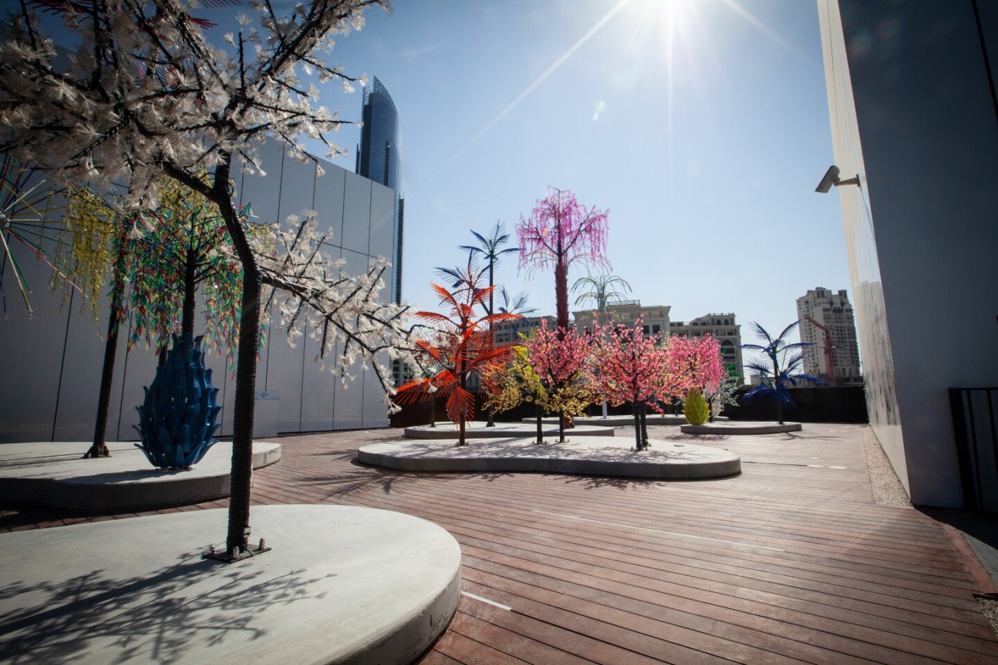 Rooftop terrace at the Jameel Arts Centre