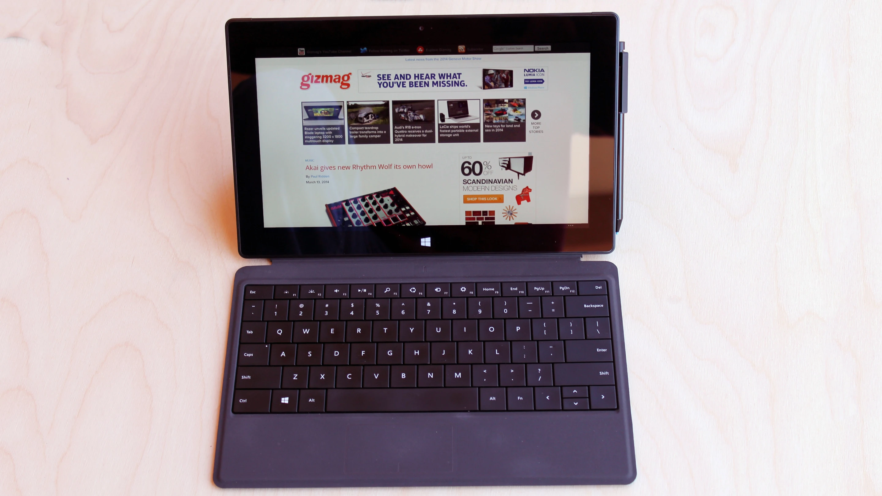 Gizmag reviews the Surface Pro 2,