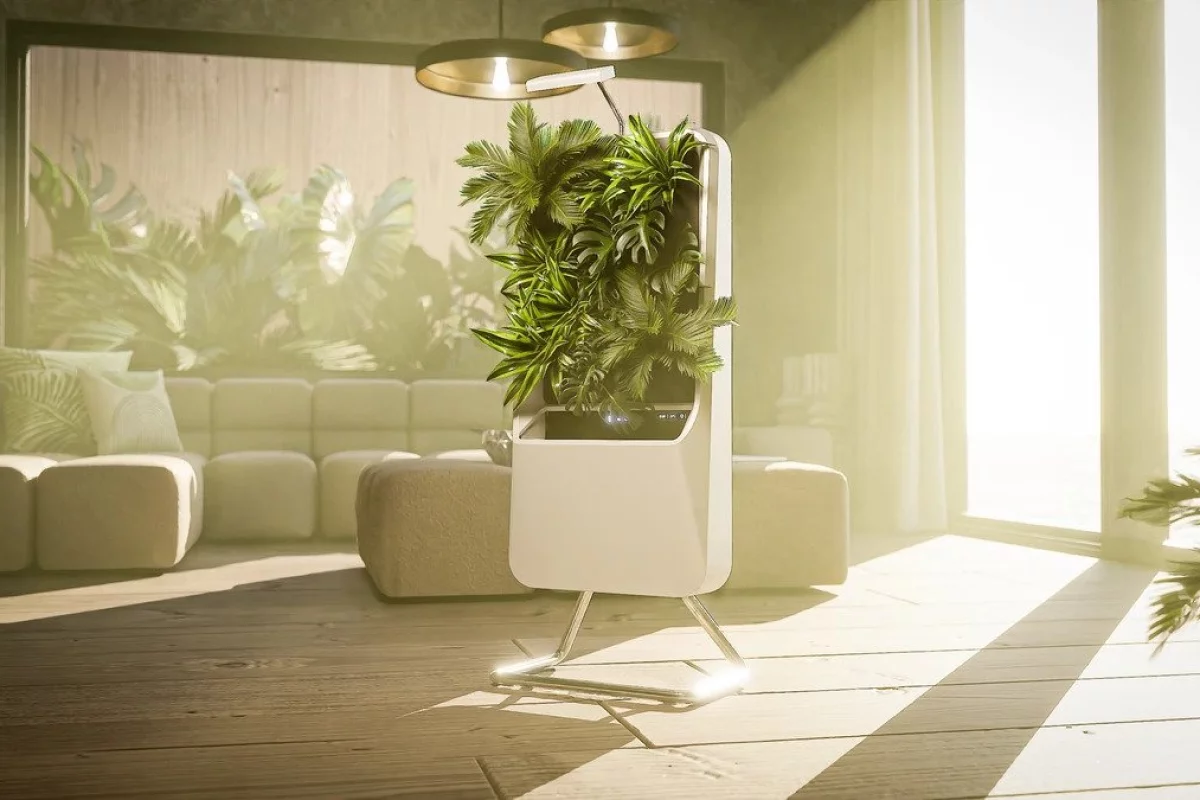 A fully automatic pot plant that can text you when it's thirsty