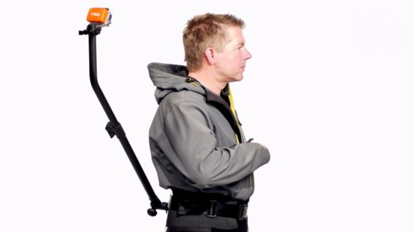 The 3rd Person View camera-mounting system allows action videographers to get shots of themselves from a number of angles