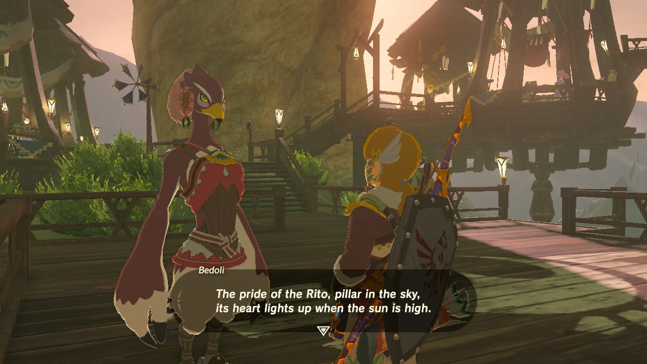 Find Bedoli in Rito Village to start the shrine quest