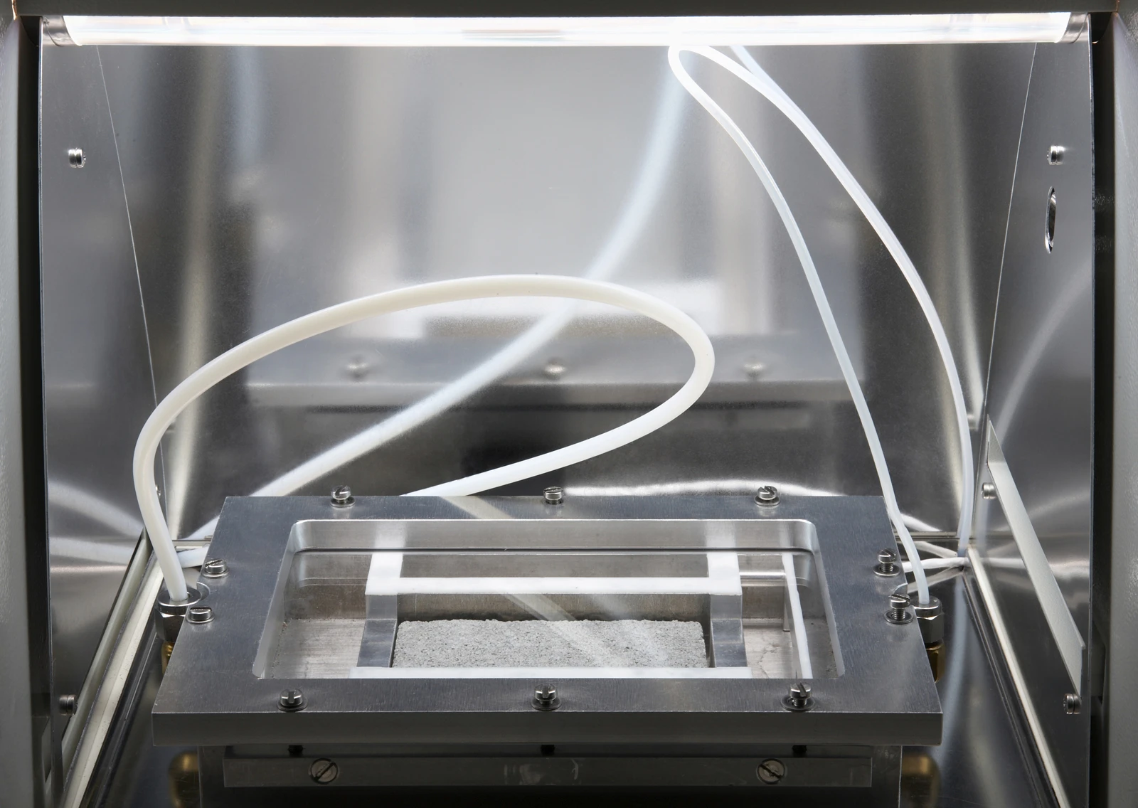 One of the Air Clean paving slabs in a laboratory setting