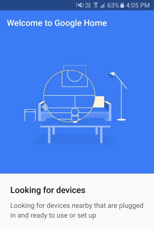 Google Home will scan for nearby devices automatically