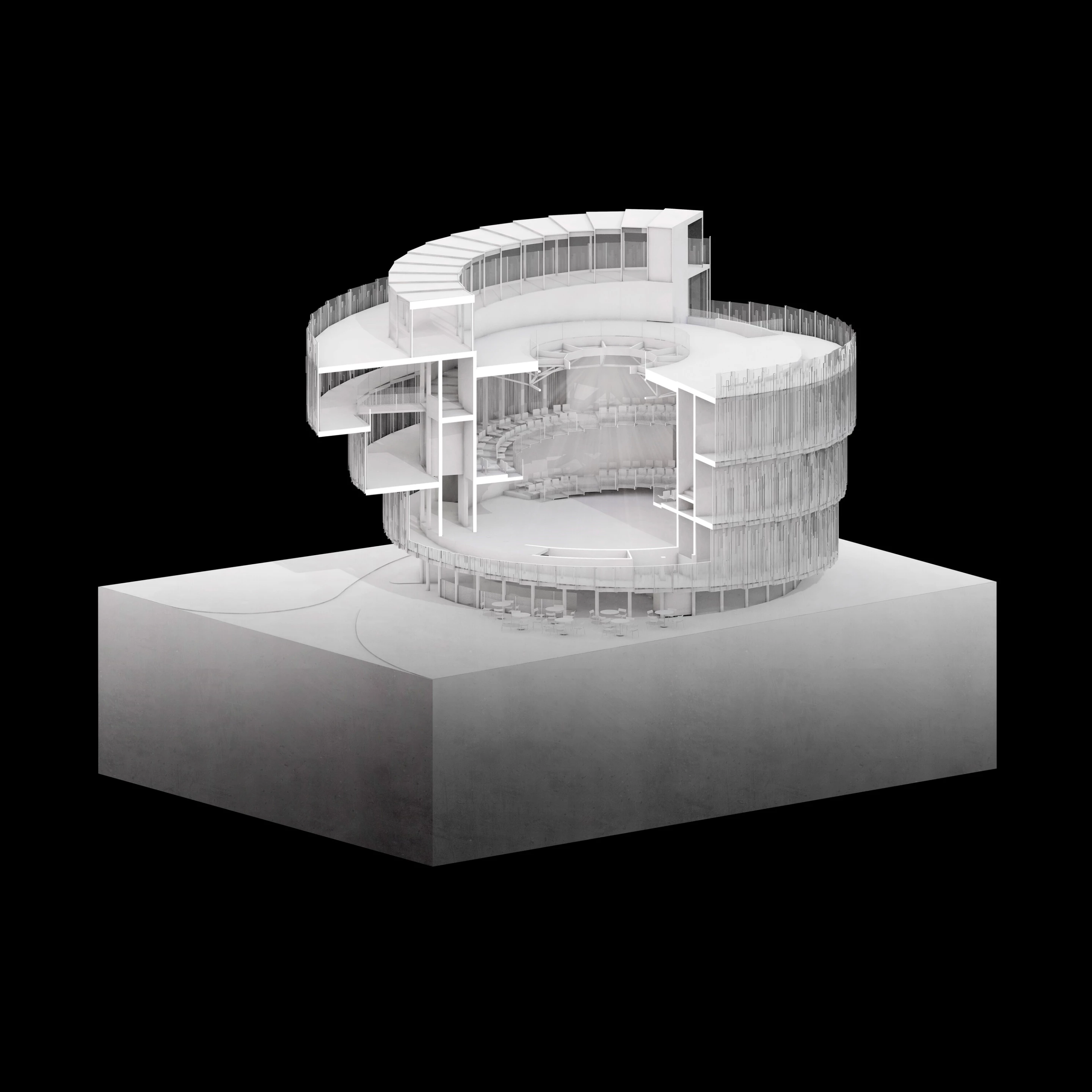 Sculpting Vitality will be will be constructed in divided segments for ease of construction and disassembly