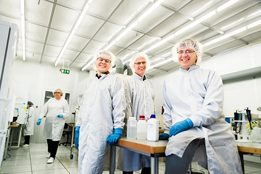 Part of the research group at Laboratory of Organic Electronics: Jesper Edberg, Isak Engquist and Xavier Crispin