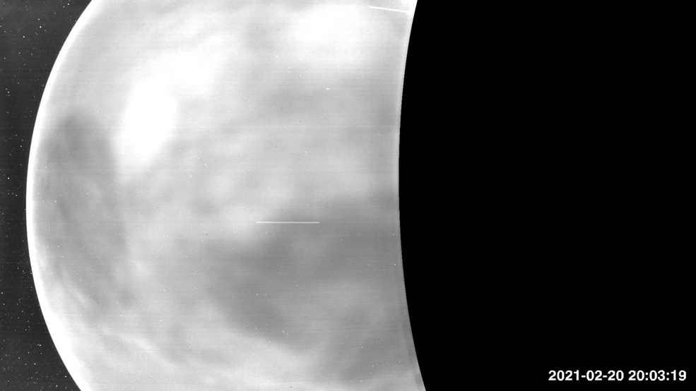 Images captured by the Parker Solar Probe's WISPR instrument on its flyby