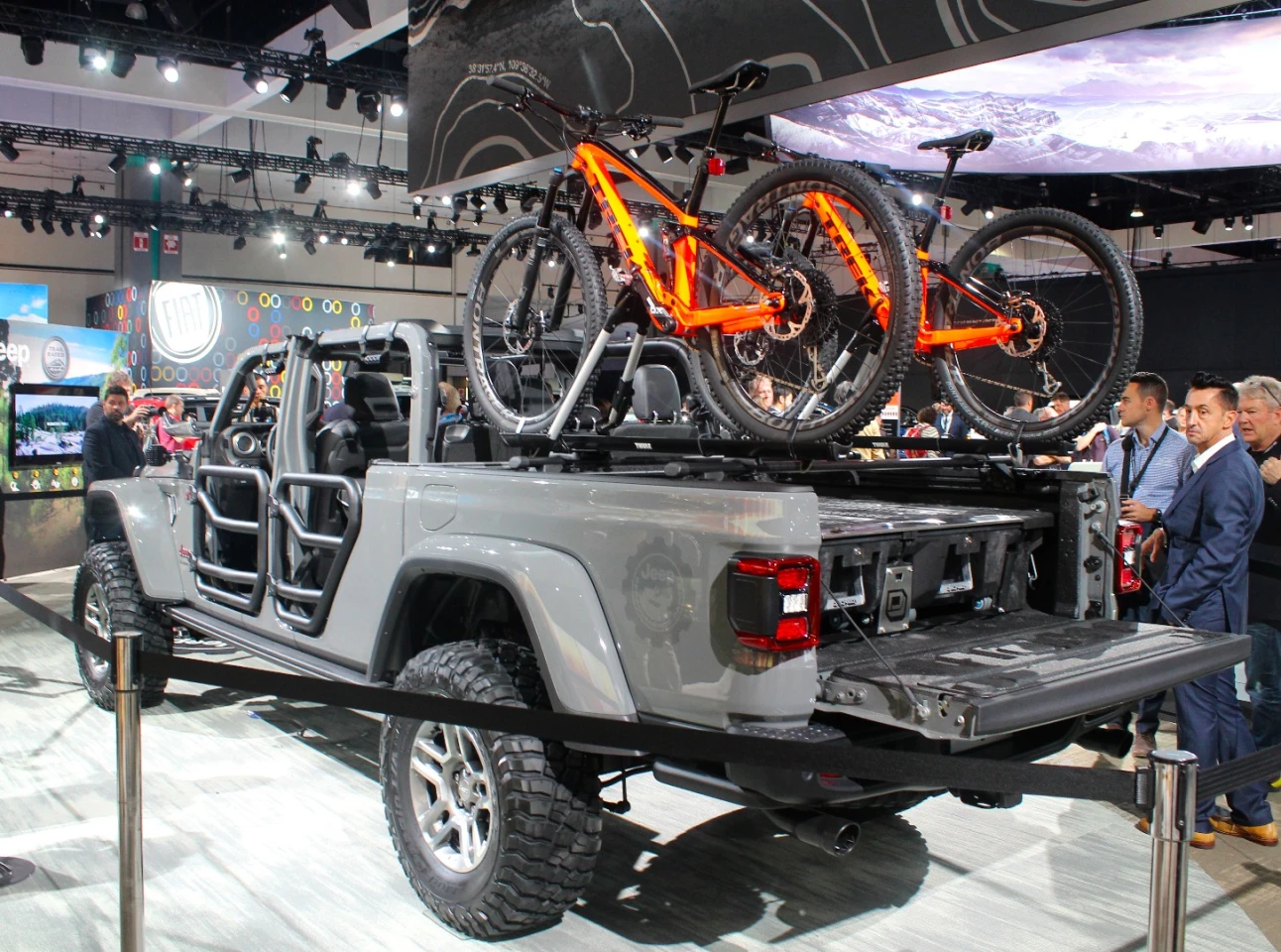 As with any Wrangler, the Gladiator has several door options (including removal), a folding windscreen, and more