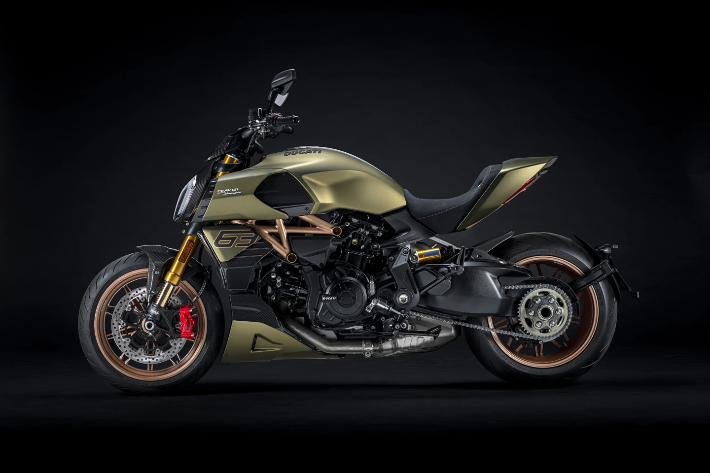 The 2021 Ducati Diavel 1260 Lamborghini is dressed to match a very special and rare hypercar