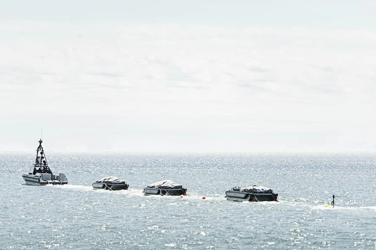 An autonomous minesweeper system that can safely clear sea lanes of mines has been handed over to the Royal Navy