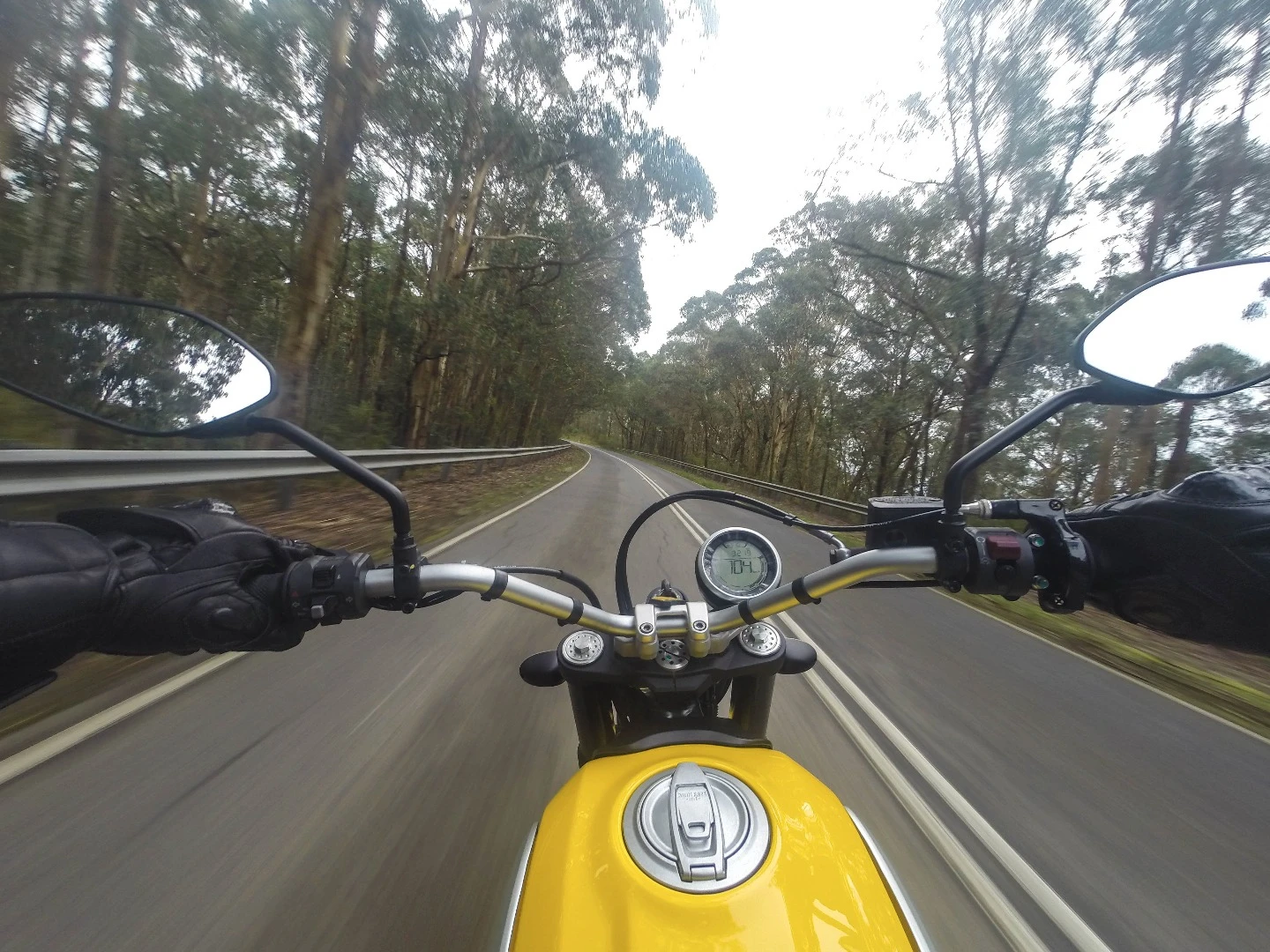 2015 Ducati Scrambler – the bike is tiny. It disappears beneath you and you're left with you and the road