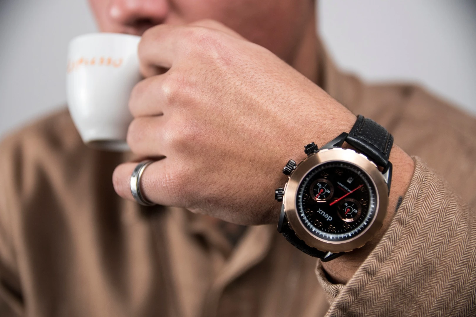 The Deus Collection uses a stainless steel case