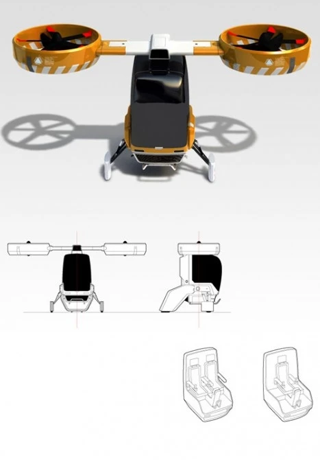 Hummel 2 seater helicopter