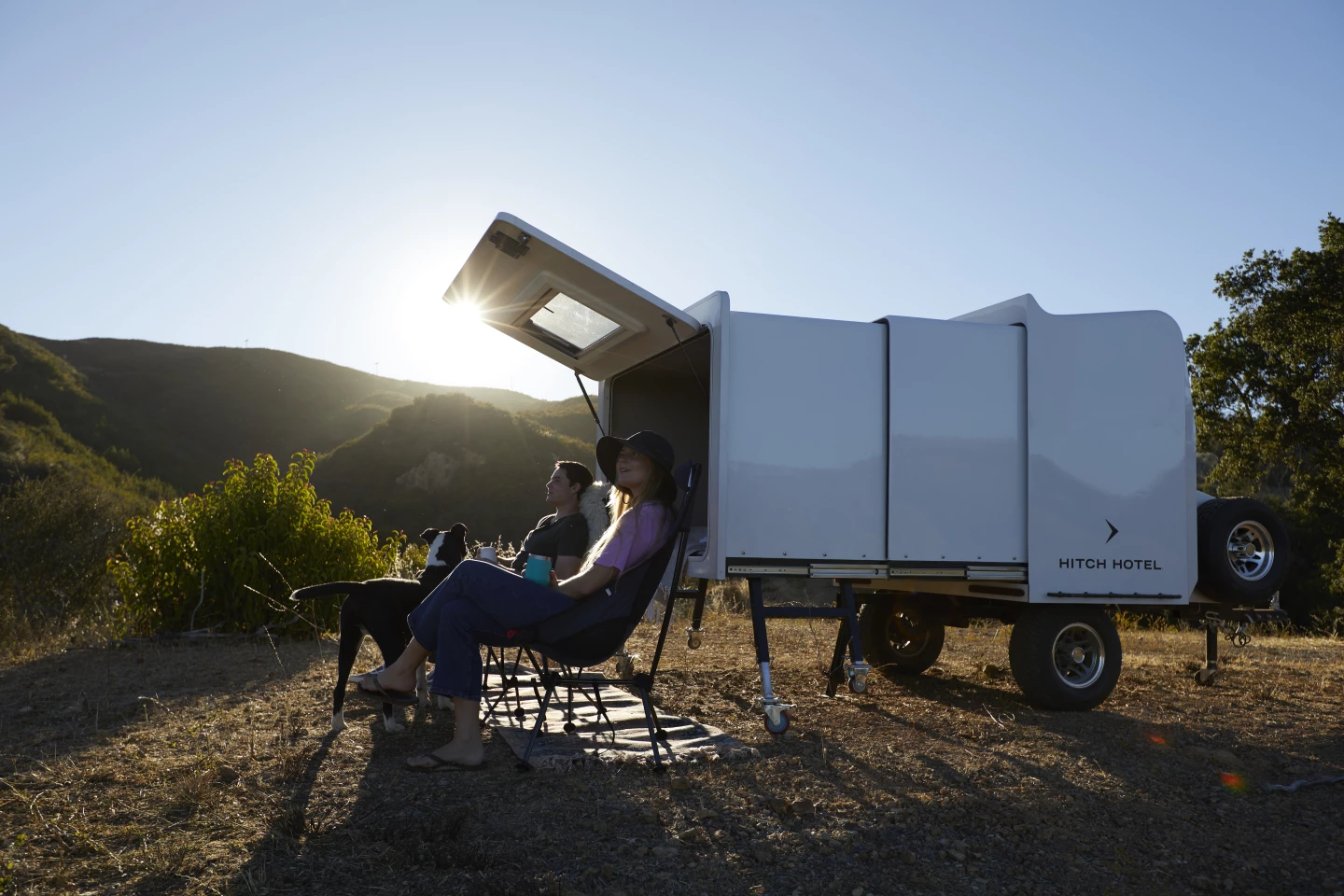 The Traveler cabin stretches just over 7 feet when open, offering plenty of length for two people to lie down