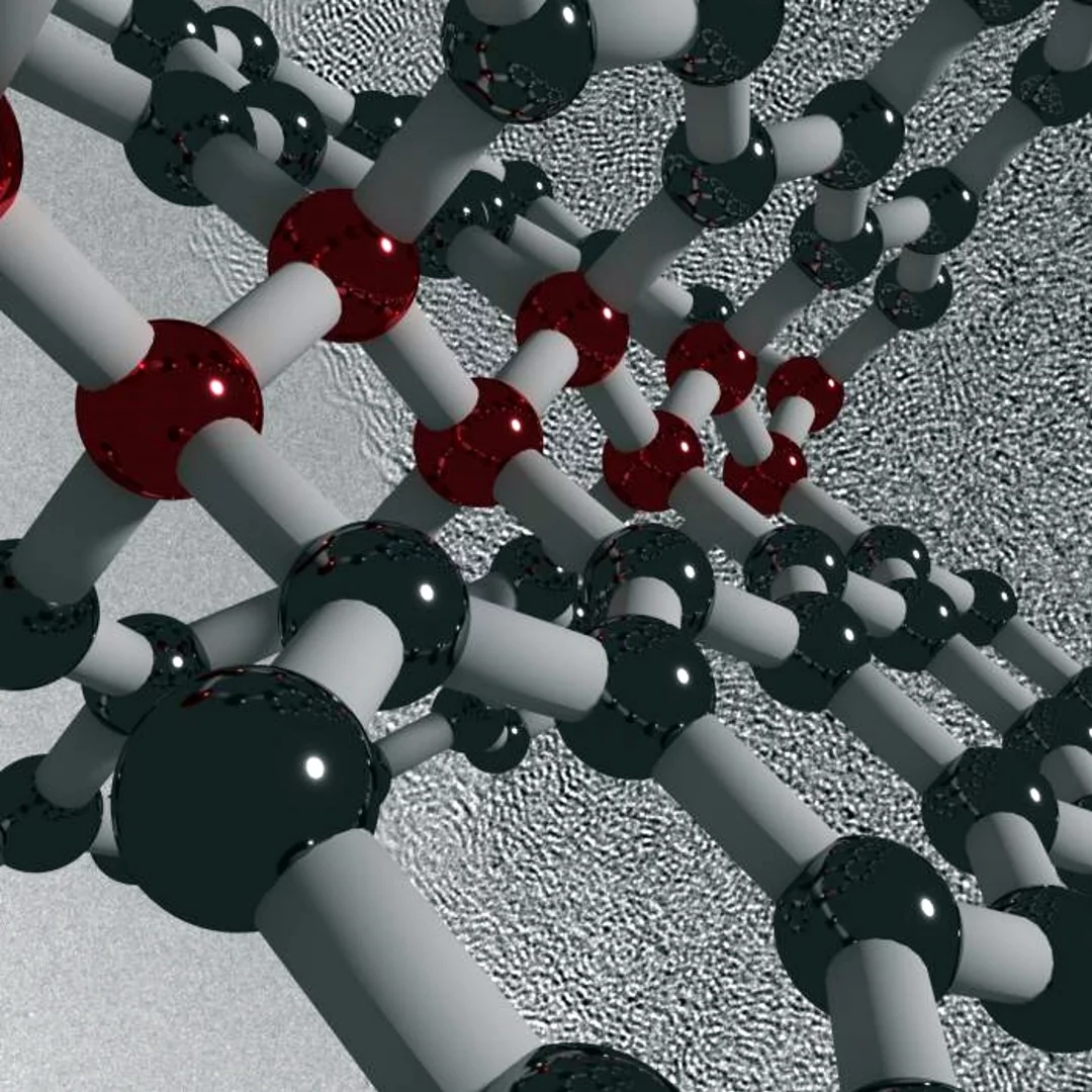 Visualization of ultrastrong, hard and elastic compressed glassy carbon