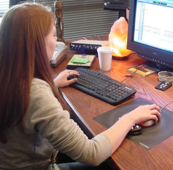 The Ergoroller computer wrist support massages your wrist as you use it