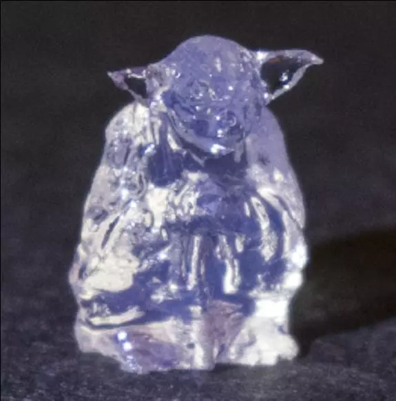 The team printed this little Yoda figure in about 20 seconds
