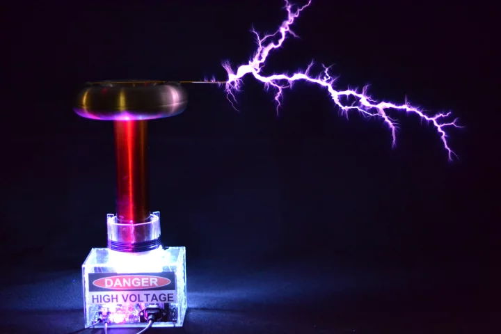 Designed as an educational development kit for experienced hobbyists, the 10-inch tall oneTesla music-playing Tesla coil