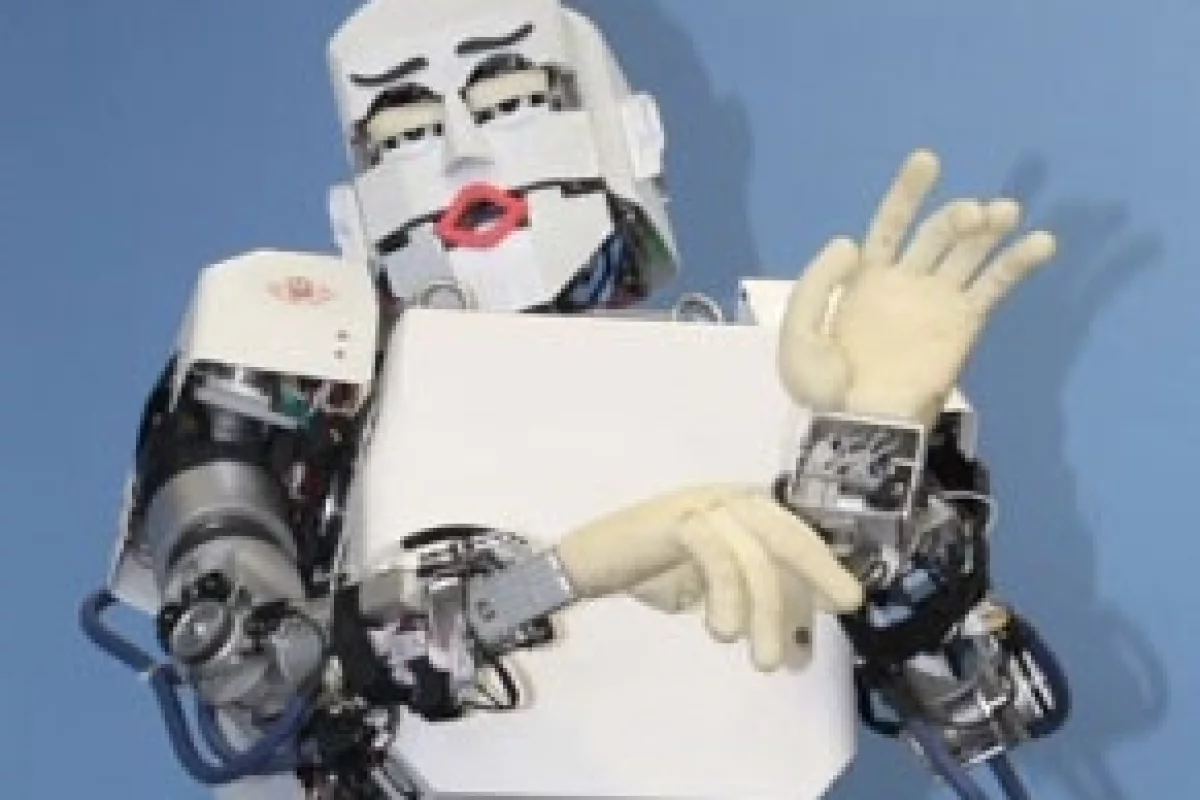 KOBIAN shows off his emotional range: coyness