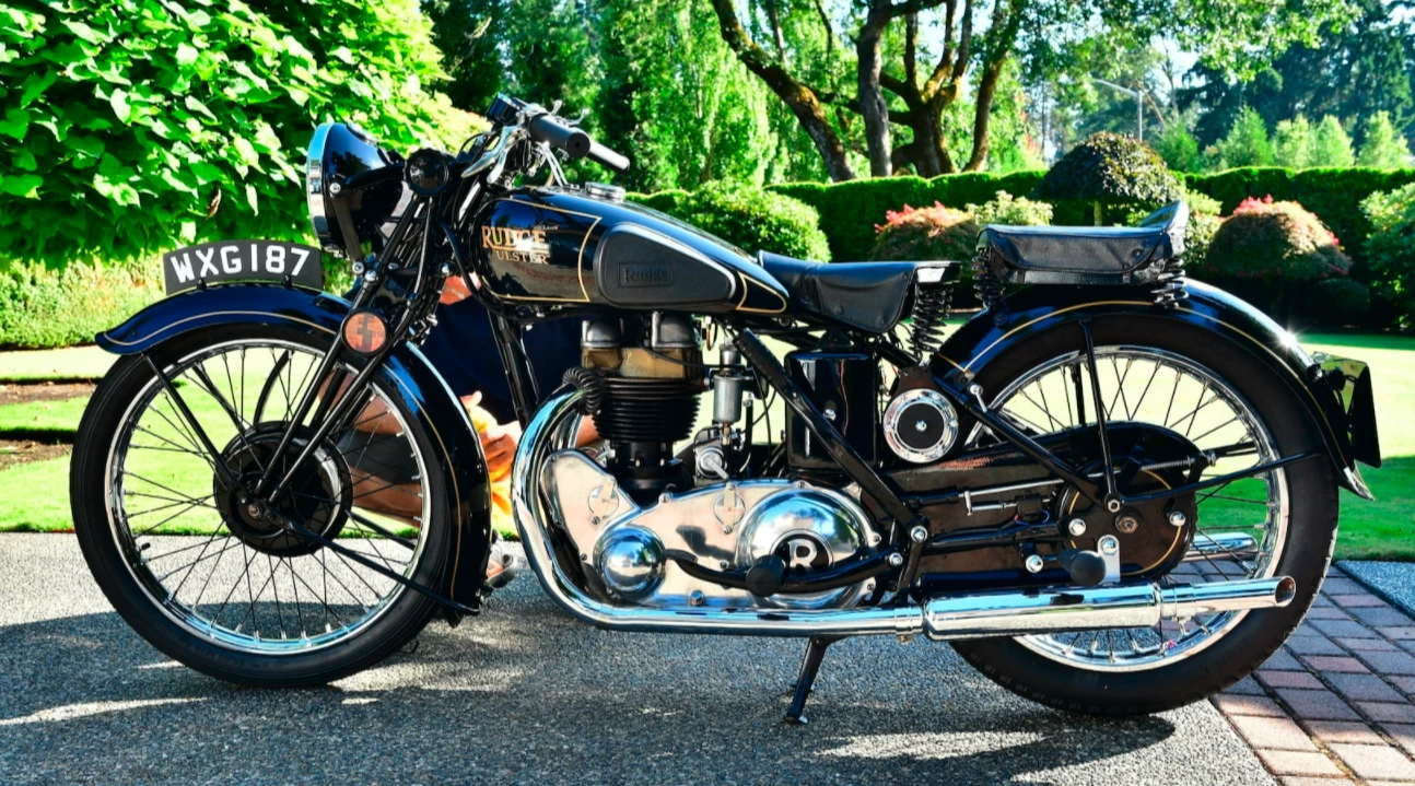 This 1938 Rudge Ulster sold for $38,500 as Lot F230 at Mecum Auctions' Las Vegas sale on Friday, 28 January 2022