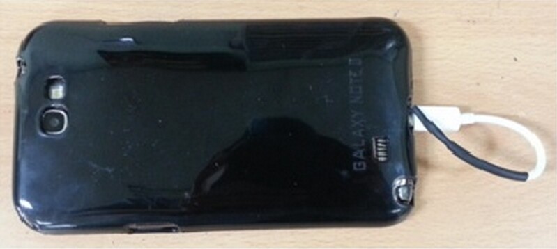 The technology was tested on a Samsung Galaxy Note equipped with a special reception coil