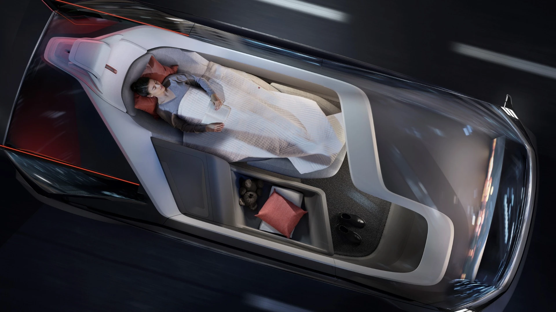 Volvo 360c single-person sleeper configuration