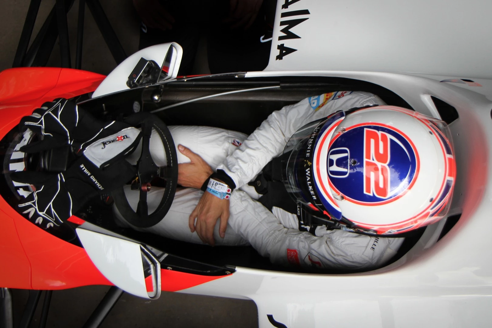 Space is at a premium in the cockpit of an F1 car