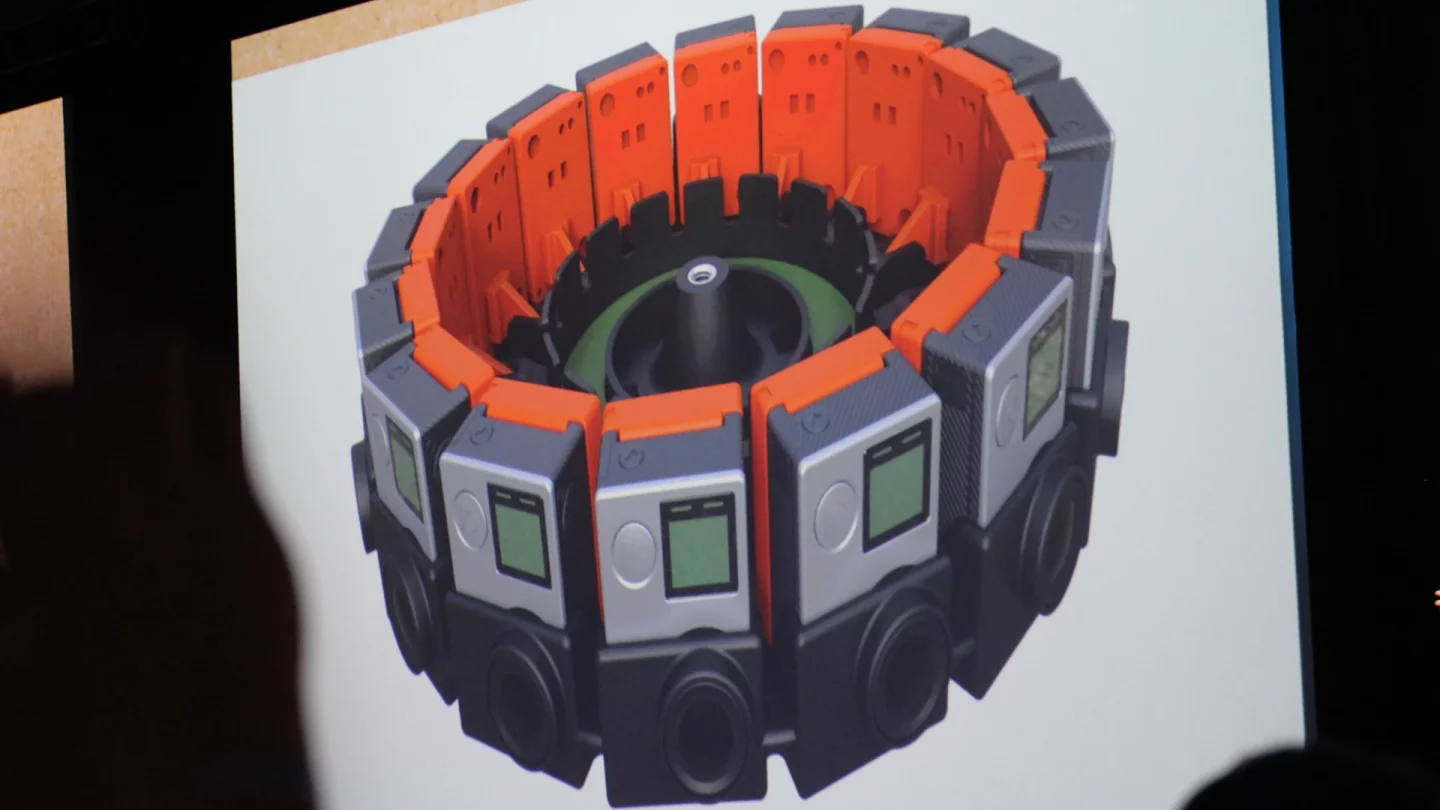 Google has partnered with GoPro on the Jump project, with the actioncam maker producing the first Jump-ready 360-degree array, comprised of 16 individual cameras