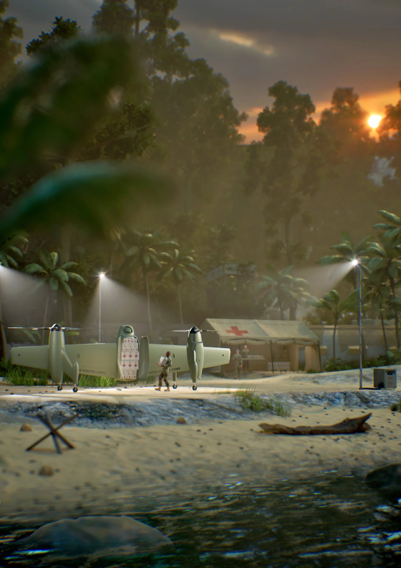 Nomad delivering medical supplies