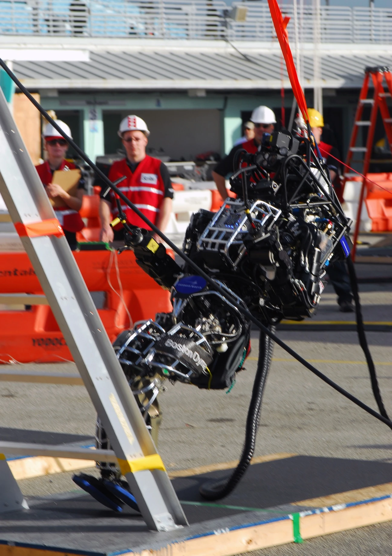 Atlas robot climbing stairs