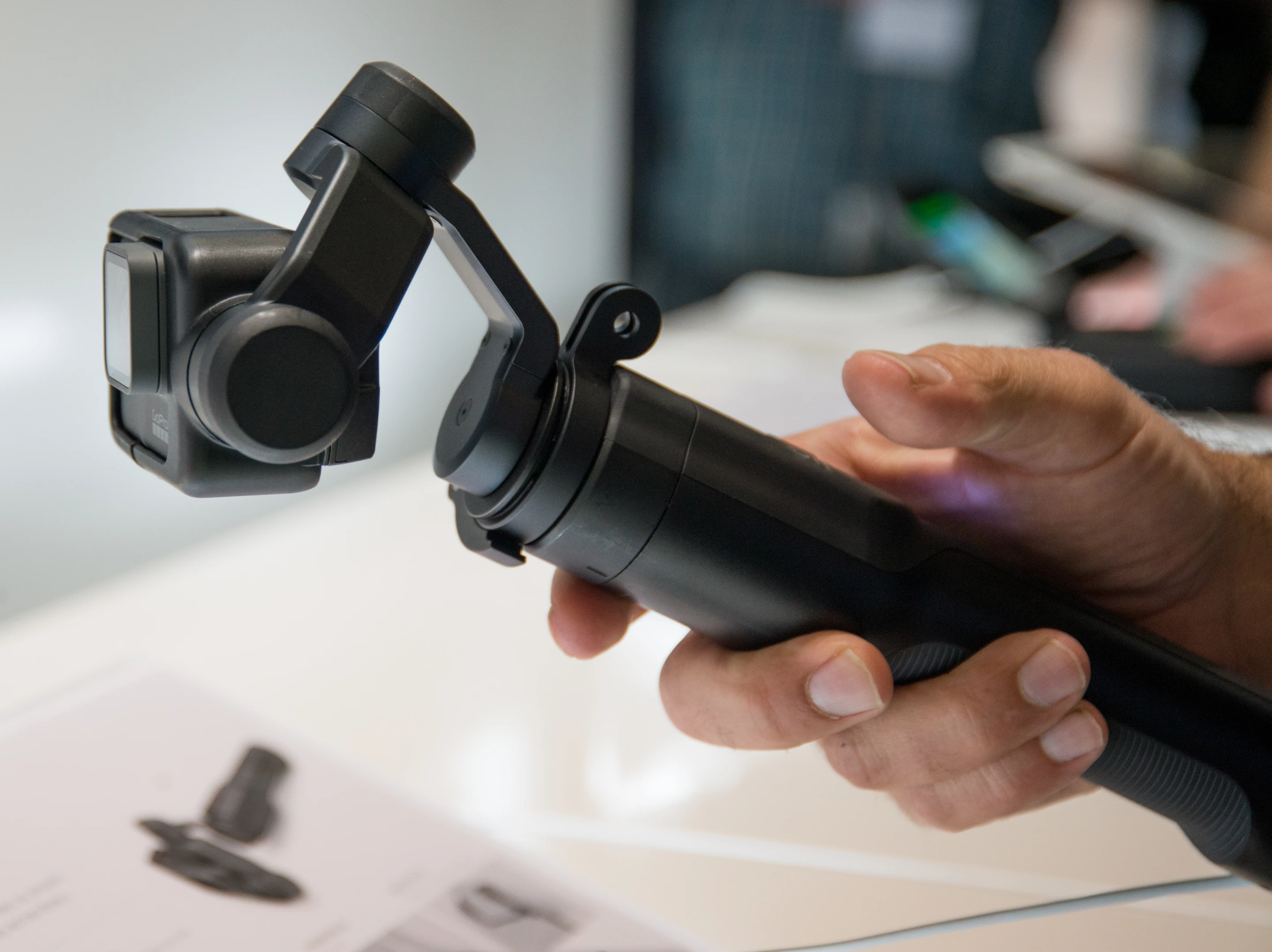 The gimbal stabilizer from the GoPro Karma drone